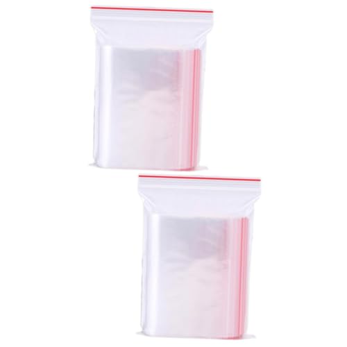 Healeved Zipper Sealing Bags 200 Pcs 2.5 Gallon Zip Giant Zip Jewelry Zip Clear Self Sealing Zip P-oly Purse for Storage Clear Pouch Compression X15 Film Bag Clear Sealed Bag
