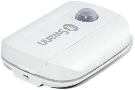 Swann Wireless Motion Alert Sensor Unit Easy Installation Both Indoors & Outdoors with Weatherproof Design, No Hub Required. Detect Movement Up to 50ft Away Within 110 Degree Range,White