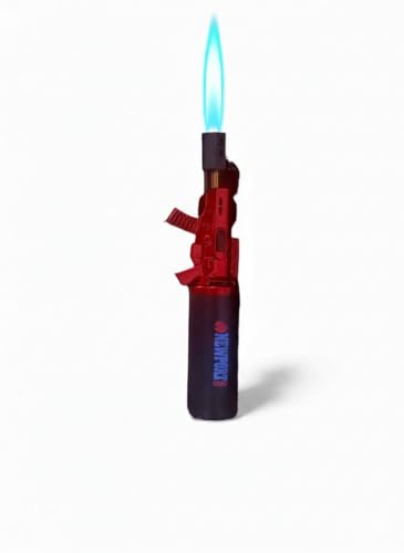 Encendedor Newport Zero Gun AR con llama ajustable rojo