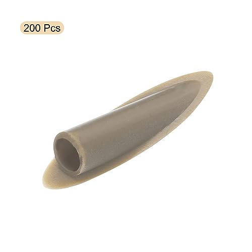 Image of MECCANIXITY 9mm Plastic Pocket Plugs, Wood Plugs Covers Slant Hole Caps for Pocket Hole Jig Working Tool Accessories, Khaki Grey Pack of 200