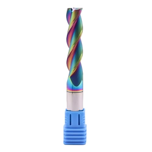 Image of 1 /2 inch 3 Flute Solid Carbide Long End Mill, 4 inch Overall Length, DLC Coated | 37 Helix, 1 /2 inch Cutting Dia, 1 /2 inch Shank Dia, 2 inch Length of Cut, for Milling Aluminum and Copper, Square End