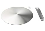 Induction Hob Heat Diffuser Ring Plate,Induction Adapter Plate with Separable Handle (14CM)