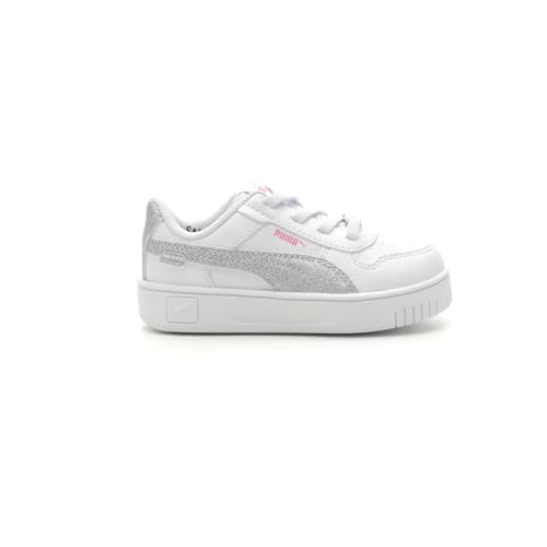 PUMA Toddler Girls Carina Street Shine Bright Slip On Sneakers Shoes Casual - White