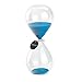 Hourglass Sand Timers - SWISSELITE Biloba Hourglass Sand Timer, 8.5 Inch Blue Sand Timer In 60 Mins
