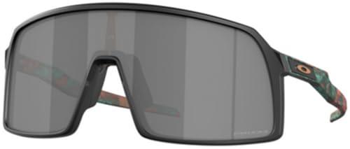 Oakley Men's Oo9406 Sutro Rectangular Sunglasses, Matte Black/Prizm Black I, 37 mm