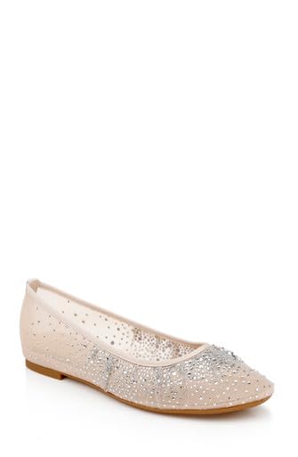 Jewel Badgley Mischka Nuala Mesh Flats2