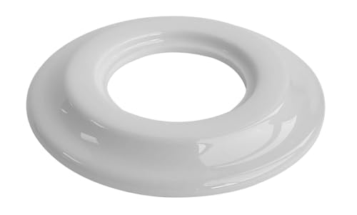 Marco empotrable 1 elemento de porcelana blanca, diseño elegante, ideal para iluminación en interiores y decoración de espacios.