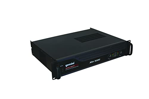 Gemini Professional 1300W 2-Channel Power Amplifier – High-Powered DJ & PA Audio Amp with XLR/RCA Inputs, Bridge Mode, Built-in Protection & Cooling for Live Sound & Installations (XGA-5000) by Gemini - Image 2