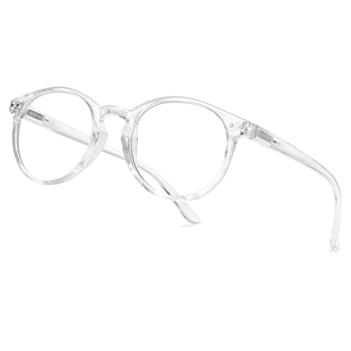 Lanomi Blue Light Blocking Reading Glasses for Man Women Round Glasses 1.0 1.25 1.5 2.0 2.25 2.5 2.75 3.0 3.5 Stylish Ladies Readers With Spring Hinge Screen Eyeglasses 1.75