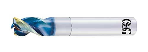 オーエスジー 非鉄用DLCコート3枚刃超硬エンドミルショート形 外径4mm 全長55mm 刃長6mm シャンク径6mm AE-TS-N 4×12×R1(8557374)