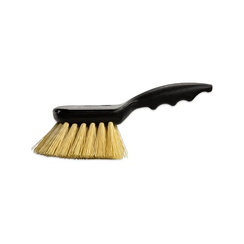 SPARTA 3650500 Plastic Scrub Brush, Cleaning Brush, Utility Brush With Polypropylene Bristles For Cleaning, 8 Inches, Black