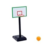 predolo Canasta de Baloncesto en Miniatura para casa de muñecas con balón, Deportivo en Miniatura 1/12 para Juegos de simulación, Accesorios de