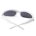 ADE WU Wrap Around Fashion Sunglasses for Women Men Trendy Y2k Swift Oval Sun Glasses Goggles Futuristic Shades (White/Grey)