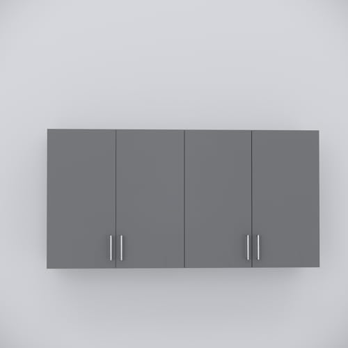 Image of SPECIALITY PANELS 4 Door Modular Wall Mounted Kitchen Cabinet with Adjustable Shelf Space Saving Storage Unit Durable Engineered Wood Cupboard for Kitchen Living Room Utility Organizer Furniture