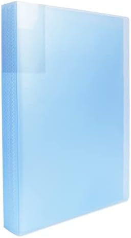 Toplive A4 PP Display Folder 60 Transparent Pockets Presentation Project Book Folder A4, Portfolio Folder Document File Folder Soft Cover, Blue