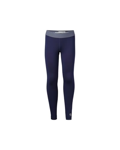 Soffe Girls Dri Legging – Moisture-Wicking, Low-Rise Compression Fit with Elastic Waistband – 92% Polyester, 8% Spandex, 1124G Navy
