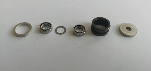 Carrete de pesca de repuesto Sic Line Roller Thread Guide Kits Sets para Shimano Spinning Reel (modelo 2 (NSK rodamientos))