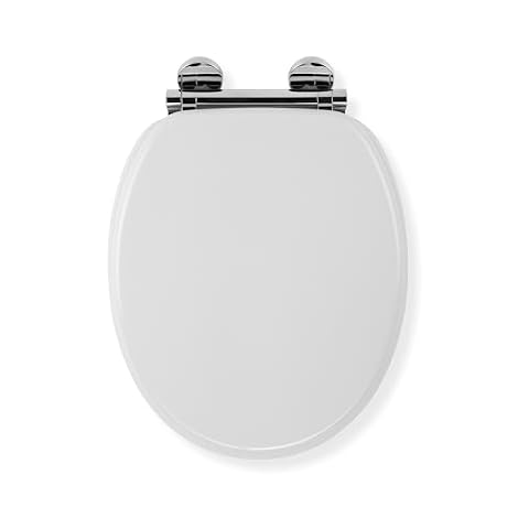 Croydex Lucerne Wooden Toilet Seat with Soft Close Cover