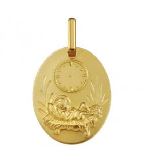 Médaille en or Enfant Jésus Horloge Argyor au savoir-faire d'exception