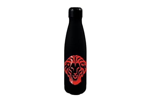 CyP Brands- Athletic Club, Botella de agua de acero, Bidón, Cantimplora, Cierre Hermético, 550 ml, Color negro, Producto Oficial | Ya disponible en tu tienda friki favorita! En mundofriki.es!