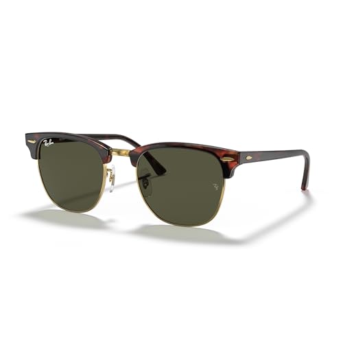 Image of Ray-Ban RB3016F Clubmaster Low Bridge Fit Square Sunglasses for Men for Women