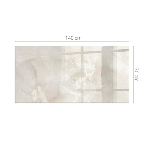 Protection thermique de sol sous la cheminée rectangle verre - 5