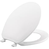 BEMIS 70 000 Toilet Seat, ROUND, Plastic, White