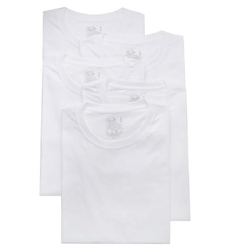 T-shirt Crew-Neck Fruit of the Loom homme blanc taille S lot de 5
