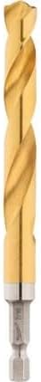 MILWAUKEE ELECTRIC TOOL 48-89-4628 Bit Drill Hex Titanium 31/64In