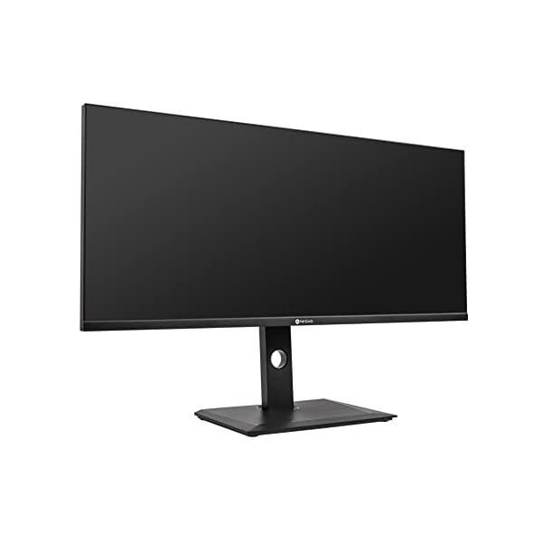 AG Neovo EM3401UQC 34-inch UWQHD 3440 x 1440p USB-C Monitor, IPS Panel, HDMI, DisplayPort and Speakers, Ergonomic Pivot, Swivel and Height Adjustable Stand, HDR400, 75Hz - Image 5