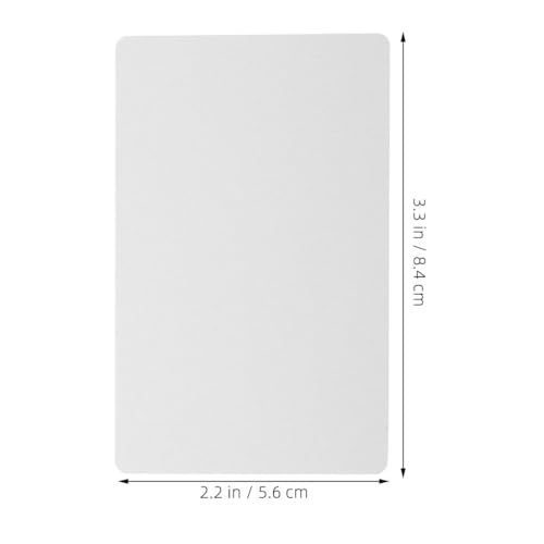 Operitacx 50stücke Blanko Metall Visitenkarten Für Sublimation Dicke Aluminium Rohlinge Diy Gravurkarten Für Geschäftsnamen Und Praktische Verwendung Und Einfache Lagerung