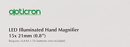 Opticron Led Hand Magnifier 15X 21Mm (0.8") #TOP3