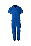 Five Rock Poplin Short Sleeve Unlined Coverall Regular Fit in Blue MD