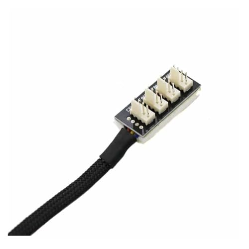 4pin Fan Hub Cable Motherboard 5x 4x Fan Hubs Computer Cooler Power Extension Adapter4port hub