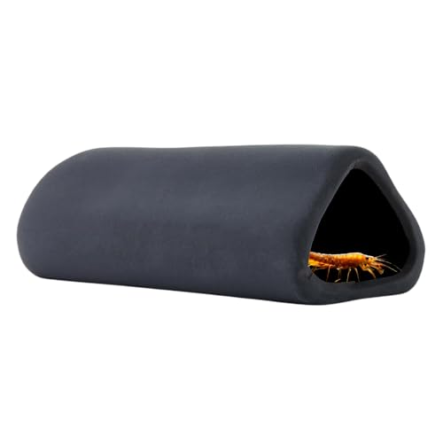 Aquarium Höhle Schwarz Garnelen Versteck Aquarium Welshöhle Einseitig Geschlossen Tonrohr Fronteingangshöhle Versteckhöhle Ablaichhöhle