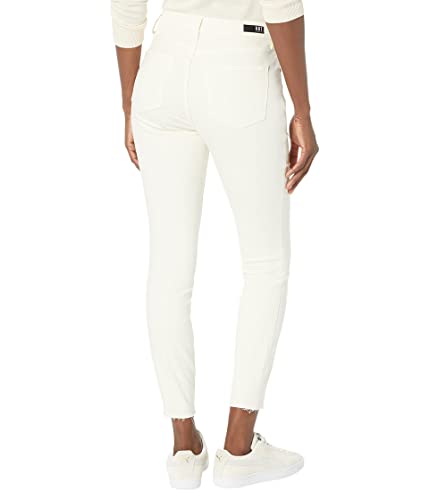 KUT from the Kloth Connie High-Rise Fab AB Ankle Skinny-Raw Hem in Sky Blue2