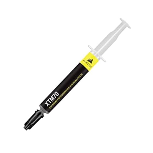 Corsair XTM70 Extreme Performance Thermal Paste, 3g for Intel & AMD Processors up to 250W+ TDP - Low Viscosity, Easy Application, Three Included Cleaning Wipes and Applicator Kit for Desktop