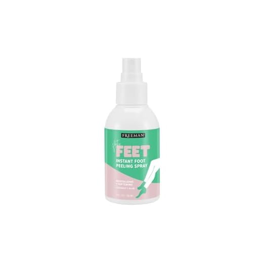 Freeman Flirty Feet Coconut and Aloe Instant Peeling Foot Spray, Revitalizing & Softening, Exfoliates & Removes Dead Skin, Moisturizes Soles, Rejuvenates Dry Feet, 4 fl.oz./ 118 ml Bottle