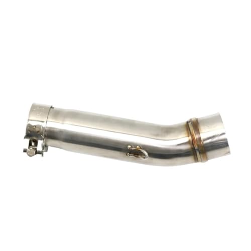 Tubo de escape medio redondo para Honda CB400, modificación Slip-On de alto flujo