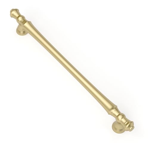 Asidrama 10 Pack 7.5 Inch(192mm) Brushed Gold Kitchen Cabinet Handles, Cabinet Pulls Kitchen Cabinet Hardware for Cupboard Drawer Pulls
