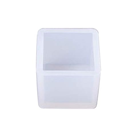 beautijiam Resin Casting Molding Square Resin Mold Cube Silicone Molds for DIY Craft Making Silicone Clear Casting Molds Cover