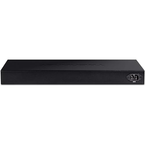 Image of TRENDnet 28-Port Gigabit Web Smart PoE+ Switch with 24 Gigabit PoE+ Ports, TPE-30284, 4 x 10G SFP+ Slots, 370W PoE Power,VLAN, QoS, LACP, IPv4 /IPv6 Static Routing, Lifetime Protection