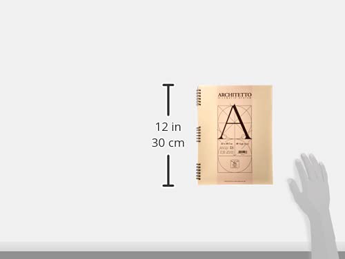 Pigna 010544210 Architektenblöcke A4 Spirale Fg. 40 10 mm 100 g/m² (10 Stück)