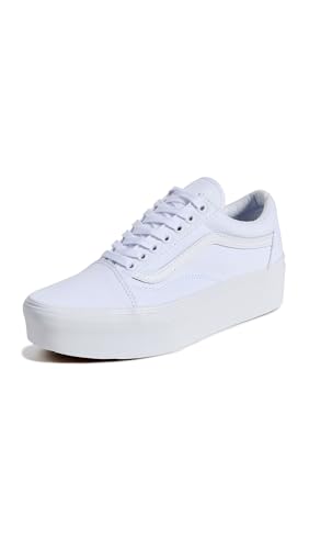 Vans Old Skool Platform True White Mens 8.5, Womens 10