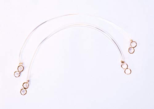 ADDGRIP Gold Color, Transparent Chain, Ear Chain for Earrings, Invisible Ear Chain, Ear Chain, Ear Chain for Women, Earring Chain for Heavy Earrings, (Only Buy from ADDGRIP Seller) - 1 Set of 2 Pairs