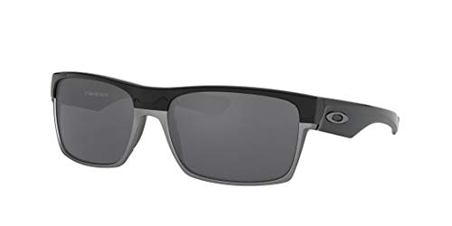 Oakley Men's OO9189 Twoface Square Sunglasses, Polished Black/Black Iridium, 60 mm
