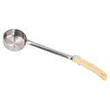 SAFIGLE Edelstahl Pizzasoßenlöffel mit Glattem Boden zum Streichen Unzen Portionslöffel Rostfrei Langlebig und Leicht zu Reinigen Praktischer Küchenhelfer für Präzise Portionierung und