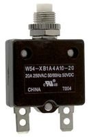 TE CONNECTIVITY / POTTER & BRUMFIELD W54-XB1A4A10-20 CIRCUIT BREAKER, THERMAL, 1P, 250V, 20A (5 pieces)
