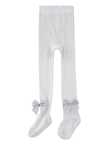 Baby Girls Tights Stretchy Footed Leggings Pantyhose with Bowknot Casual Dance Stocking3