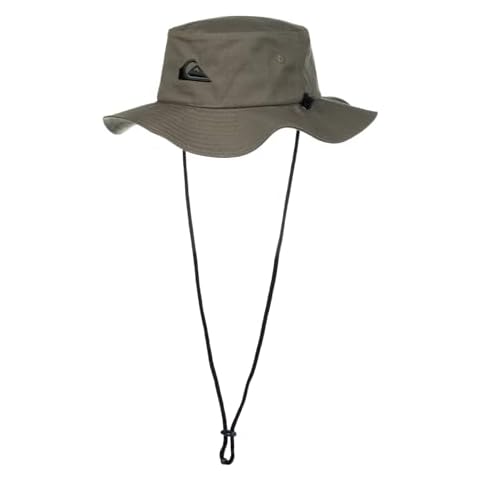 Quiksilver Men's Bushmaster Bucket Hat in Green Cover